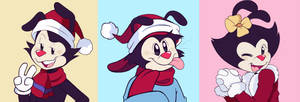 Animaniacs Christmas Fan Art Wallpaper