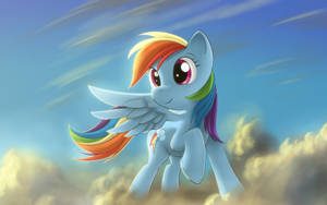 Animated Cartoon Rainbow Dash Wallpaper