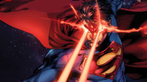 Animated Cartoon Superman Laser Eyes Wallpaper