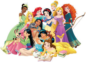 Animated Disney Princesses Wallpaper