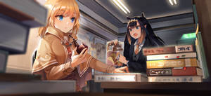 Animated Figures - Watson Amelia And Ina Wallpaper