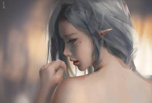 Animated Girl Elf Wallpaper