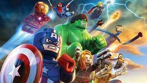 Animated Marvel's Avengers Lego Wallpaper