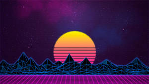 Animated Outrun Collage Wallpaper