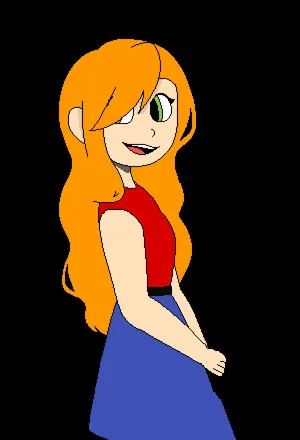 Animated Redhead Character Wallpaper