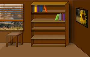 Animated Wooden Bookshelf Wallpaper