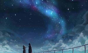 Anime Aesthetic Starry Sky Wallpaper