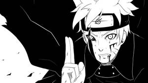 Anime Art Black And White Adult Boruto Wallpaper