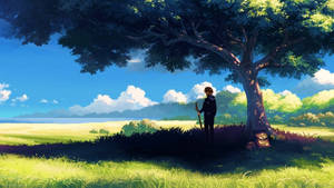 Anime Boy Nature Wallpaper