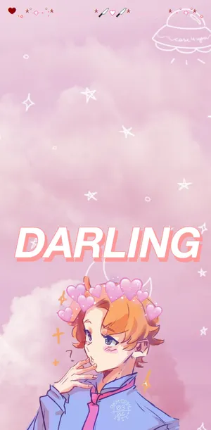 Anime Darling Pink Picsart Wallpaper