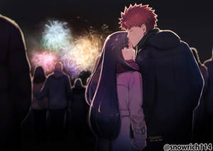 Anime Forehead Kissing Hd Wallpaper