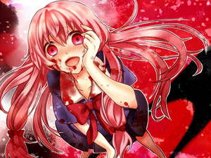 Anime Future Diary Yuno Digital Graphic Wallpaper