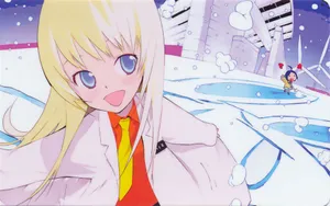 Anime, Girl, Cartoon, Doctor, Gown, Running Wallpaper