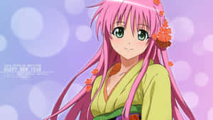 Anime Girl Cute Background Wallpaper