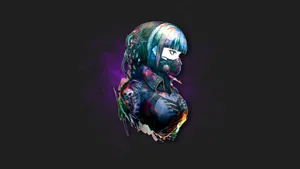Anime Girl With Mask Wallpaper