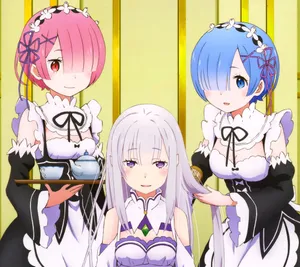 Anime Girls In Re Zero Wallpaper