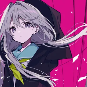 Anime Ipad Black Cloak Girl Wallpaper