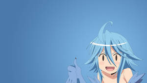 Anime Meme Pfp Surprised Blue Girl Wallpaper