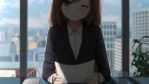 Anime Office Interview Wallpaper