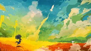 Anime Scenery Abstract Art Wallpaper