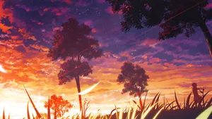 Anime Sunset Wallpaper