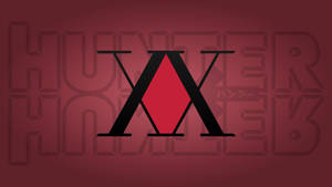 Anime Symbols Hunter X Hunter Logo Red Aesthetic Wallpaper