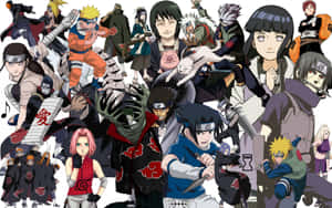 Anime Worlds Collide In A Captivating Collage Wallpaper