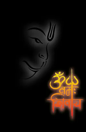 Anjaneya Silhouette Hindi Wallpaper
