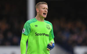 Annoyed Jordan Pickford Wallpaper