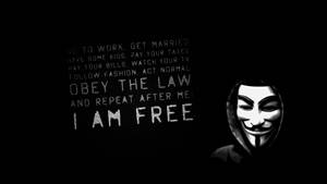 Anonymous Sayings Mask Wallpaper