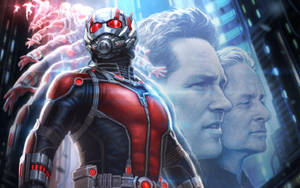 Ant Man Superhero With Hank Pym Wallpaper