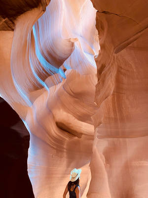 Antelope Canyon Blue Hues Wallpaper