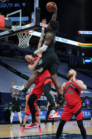 Anthony Edwards Unstoppable Dunk Wallpaper