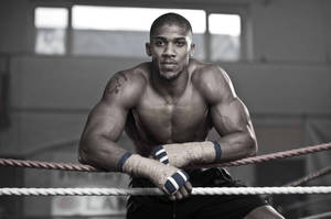 Anthony Joshua Leaning On Ropes Wallpaper