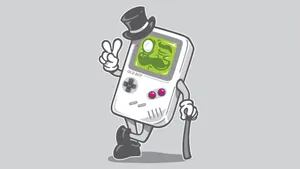 Anthropomorphic Game Boy Parody Art Wallpaper