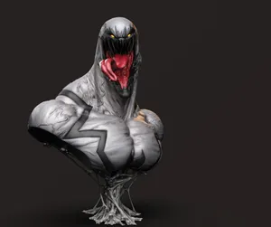 Anti Venom Digital Art Side View Wallpaper