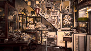 Antique Shop Nick Nacks Restaurant Wallpaper