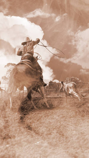 Antique Western Aesthetic Wallpaper