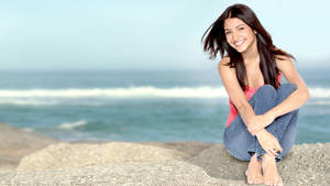 Anushka Sharma At Seashore Wallpaper