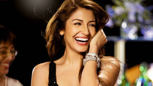 Anushka Sharma Chuckling Wallpaper