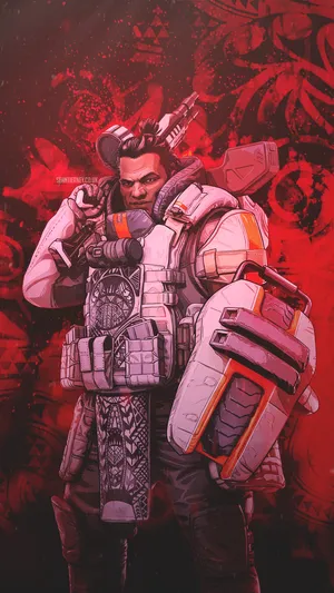 Apex Legends Iphone Red Gibraltar Wallpaper