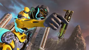 Apex Legends Octane Holding A Toy Wallpaper