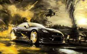 Apocalyptic Speed Chase Wallpaper