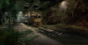 Apocalyptic Subway Train Wallpaper