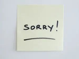 Apology Note Sorry Wallpaper
