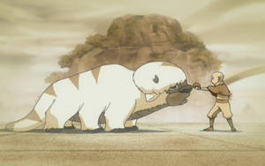 Appa And Aang Natural Bond Wallpaper