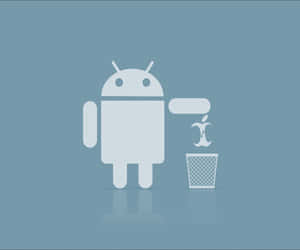 Apple Android Witty Art Wallpaper
