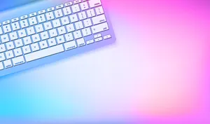 Apple Imac Rainbow Gradient Computer Keyboard Wallpaper