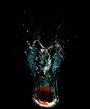 Apple In The Water Wallpaper