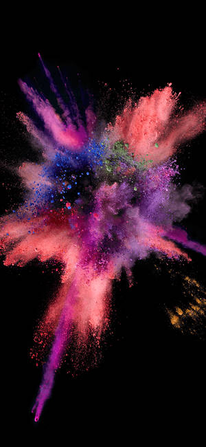 Apple Iphone Default Color Blast Wallpaper